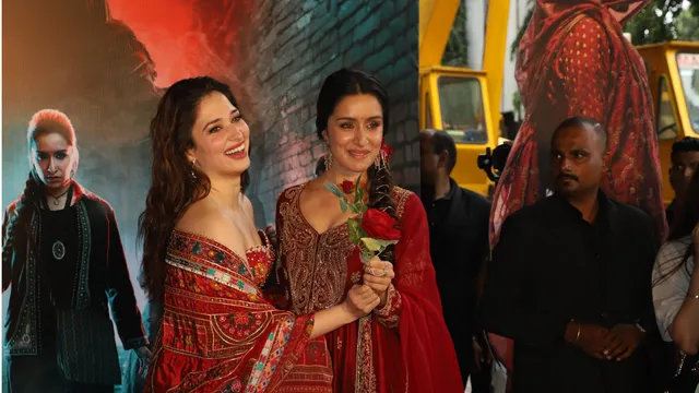 shraddha-kapoor-and-tamannaah-bhatia-turn-each-others-fangirls-at-launch-of-stree-2-song-aaj-ki-raat-watch
